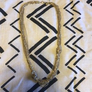 Gold knotted chain necklace